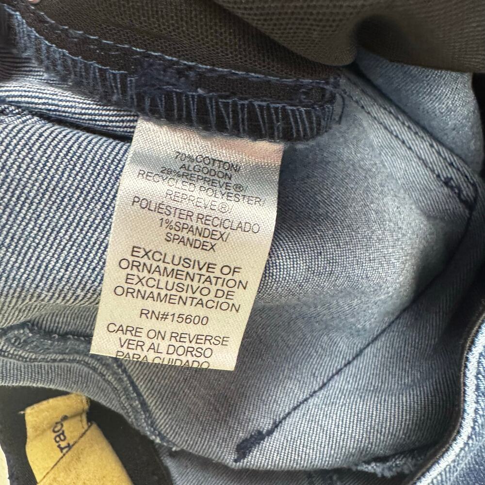 Democracy Ab Technology Jeans Women's Size 6 Mid-Rise Slim Straight Raw Hem - Picture 8 of 10